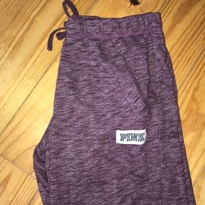 PINK purple sweat pants